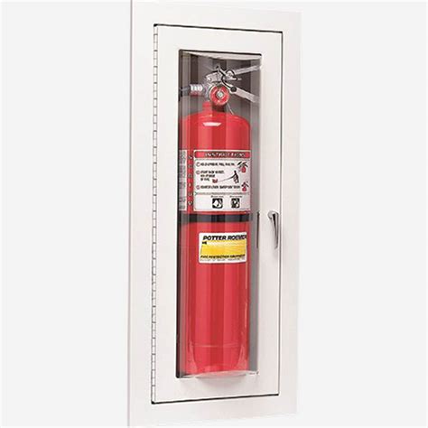 potter roemer stainless steel fire extinguisher cabinet 7358|fire extinguisher cabinets for sale.